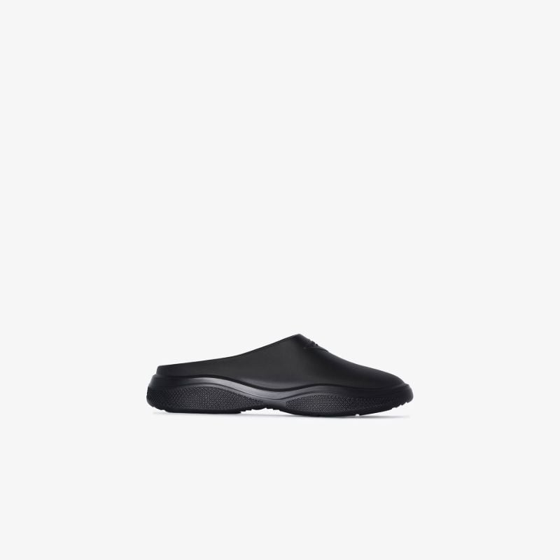 Black Mellow Logo Rubber Slippers