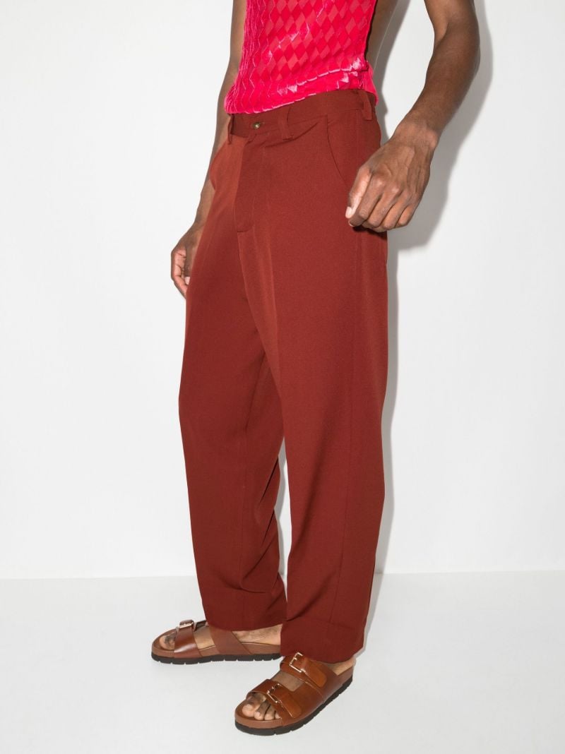 Straight Leg Tailored Wool Trousers