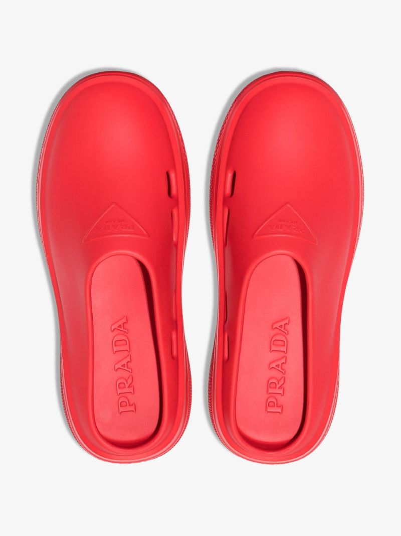 Red Mellow Logo Rubber Slippers