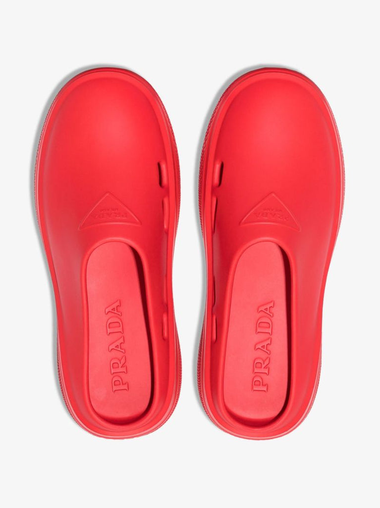 Red Mellow Logo Rubber Slippers