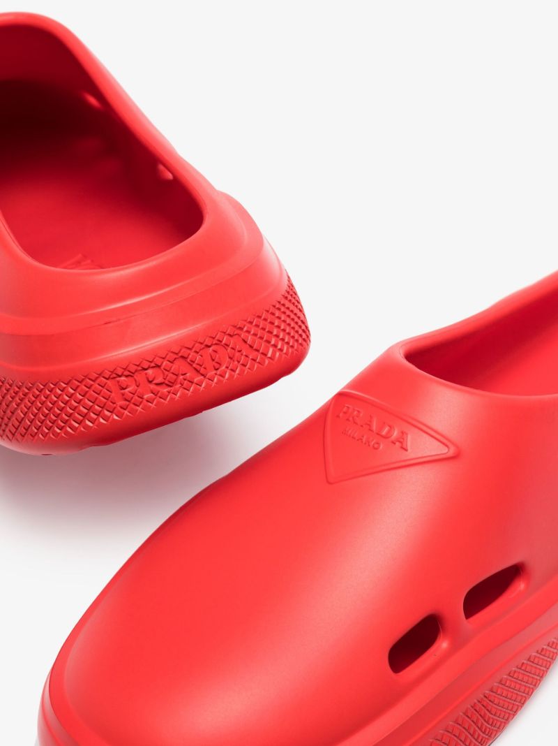 Red Mellow Logo Rubber Slippers