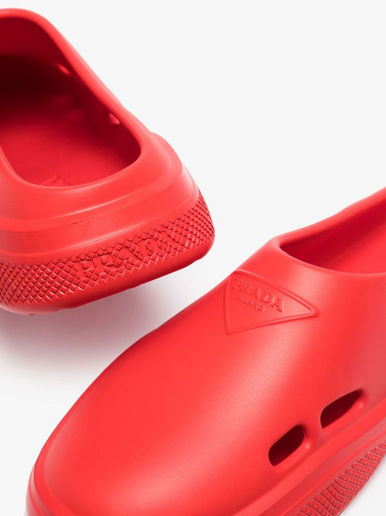 Red Mellow Logo Rubber Slippers