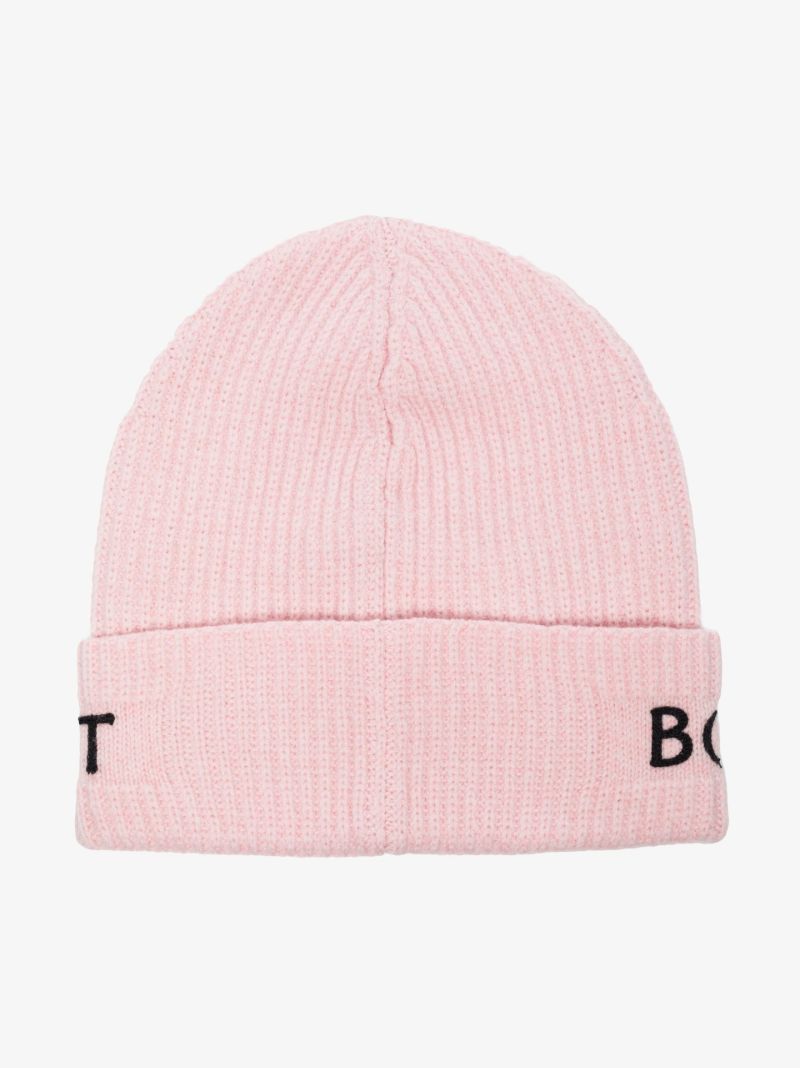 Pink Born to Protect Wool Beanie Hat
