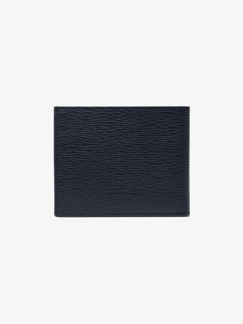Blue Gancini Leather Wallet