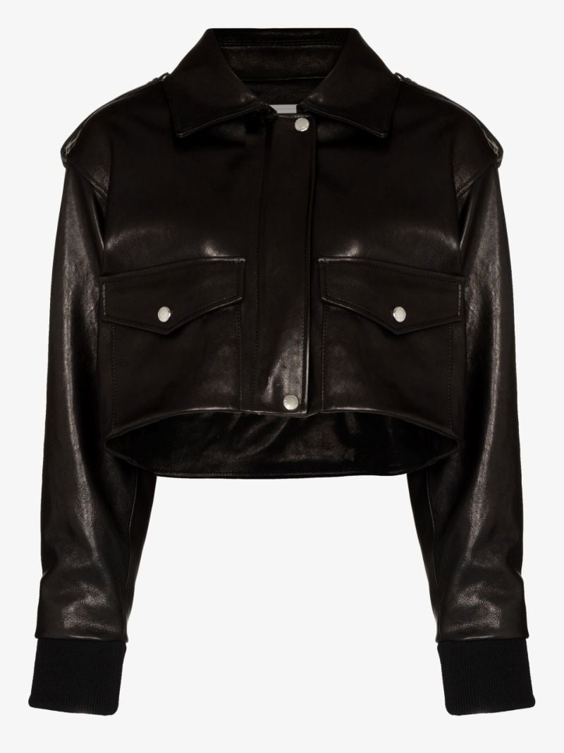 Cropped Leather Jacket