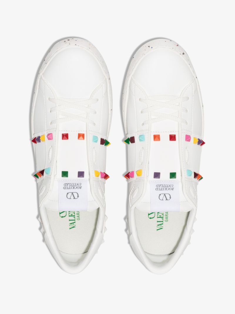 White Open for a Change Low Top Sneakers