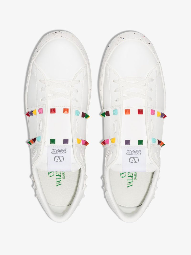 White Open for a Change Low Top Sneakers