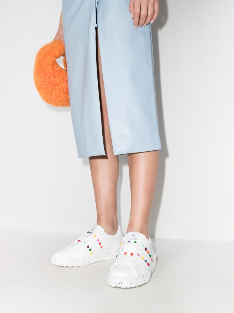 White Open for a Change Low Top Sneakers