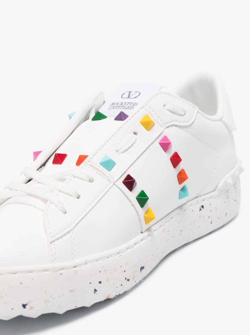 White Open for a Change Low Top Sneakers