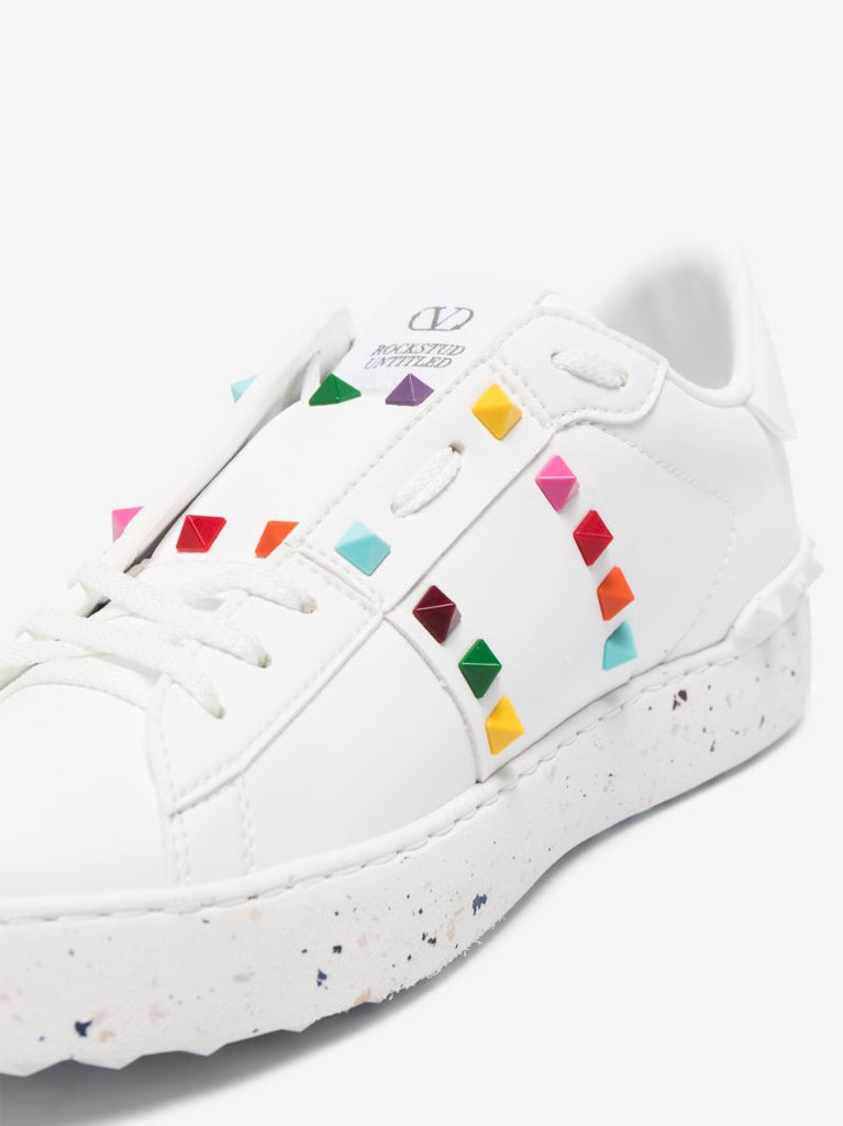 White Open for a Change Low Top Sneakers