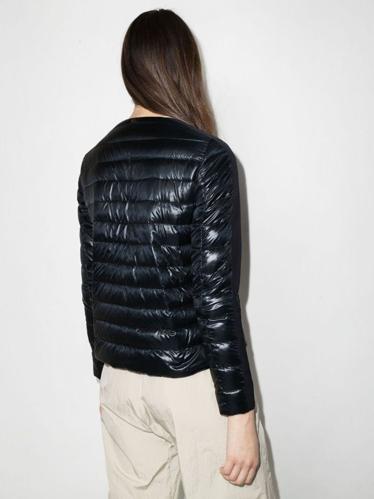 Ultralight Collarless Quilted Down Jacket