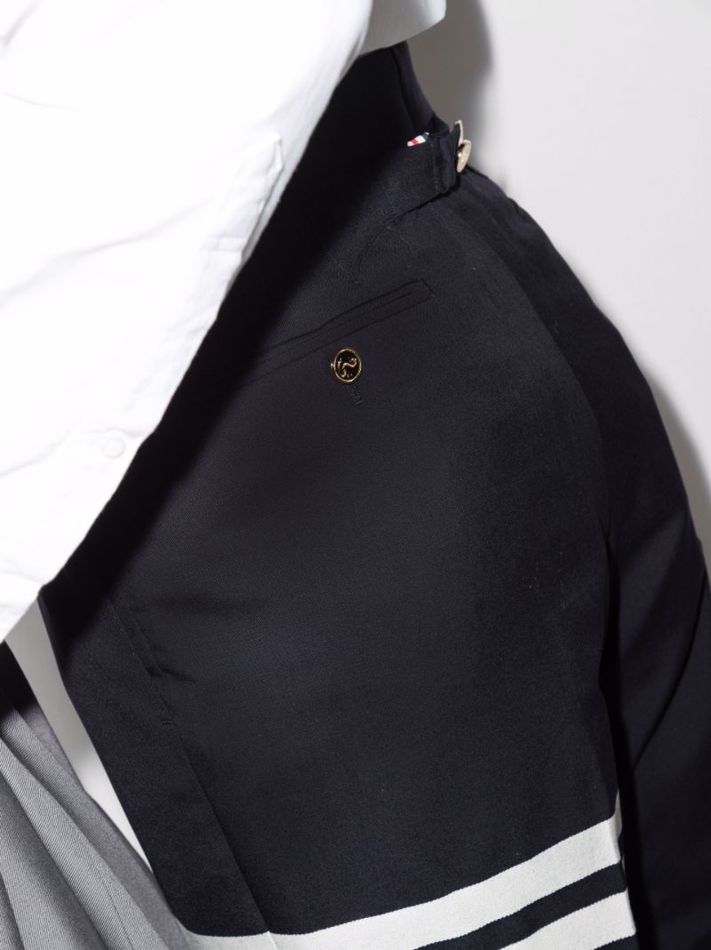 Blue 4-bar Stripe Tailored Wool Trousers