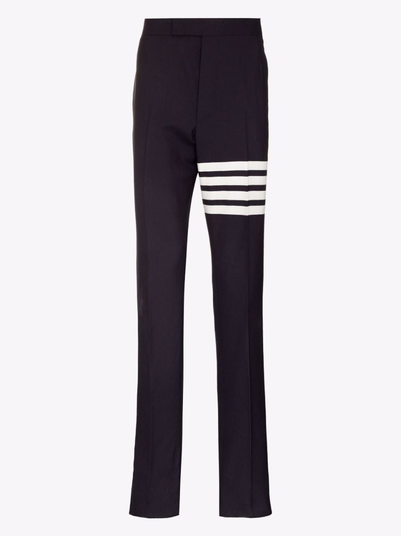 Blue 4-bar Stripe Tailored Wool Trousers