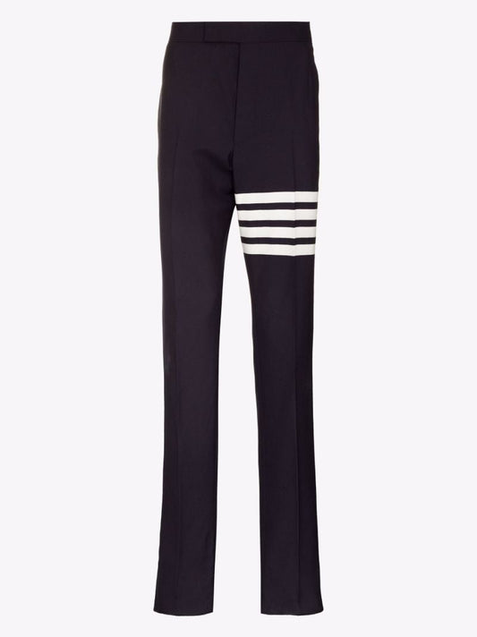 Blue 4-bar Stripe Tailored Wool Trousers