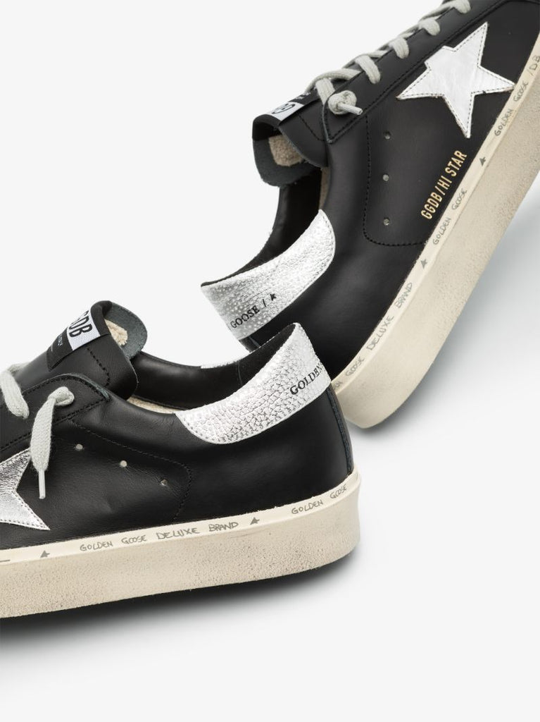 Black Hi Star Low Top Leather Sneakers