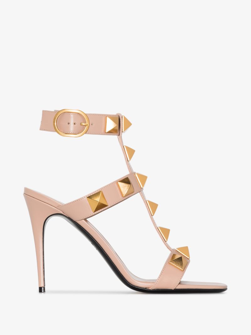 Neutral Roman Stud 100 Leather Sandals