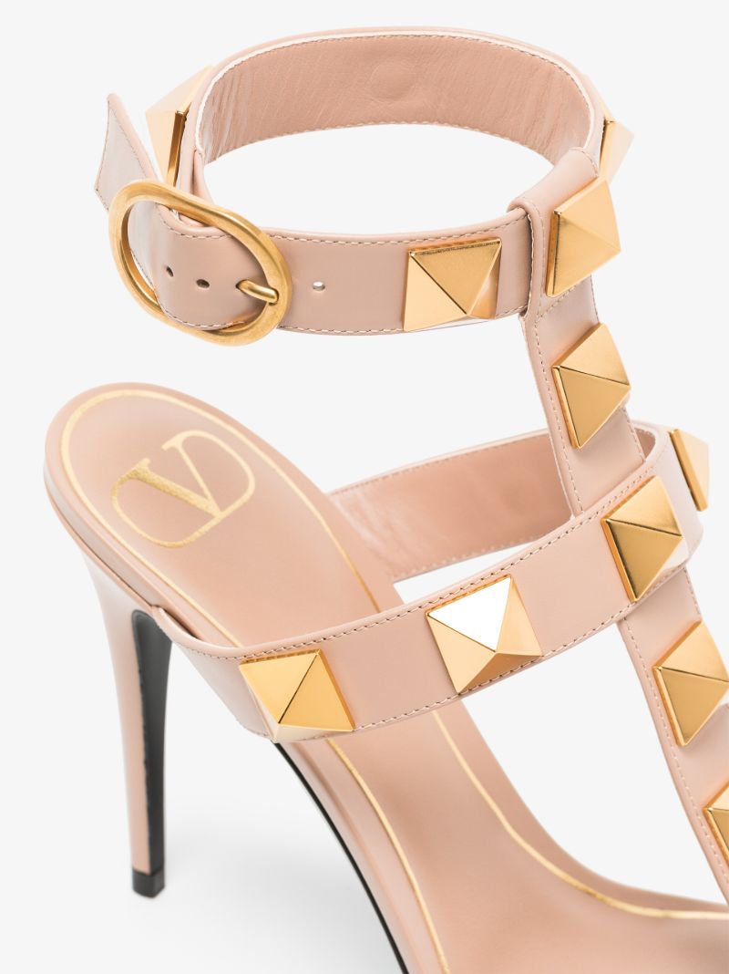 Neutral Roman Stud 100 Leather Sandals