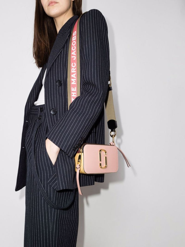 Pink Snapshot Leather Cross Body Bag