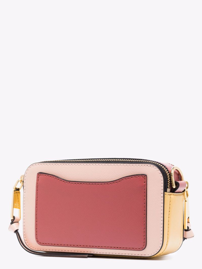Pink Snapshot Leather Cross Body Bag