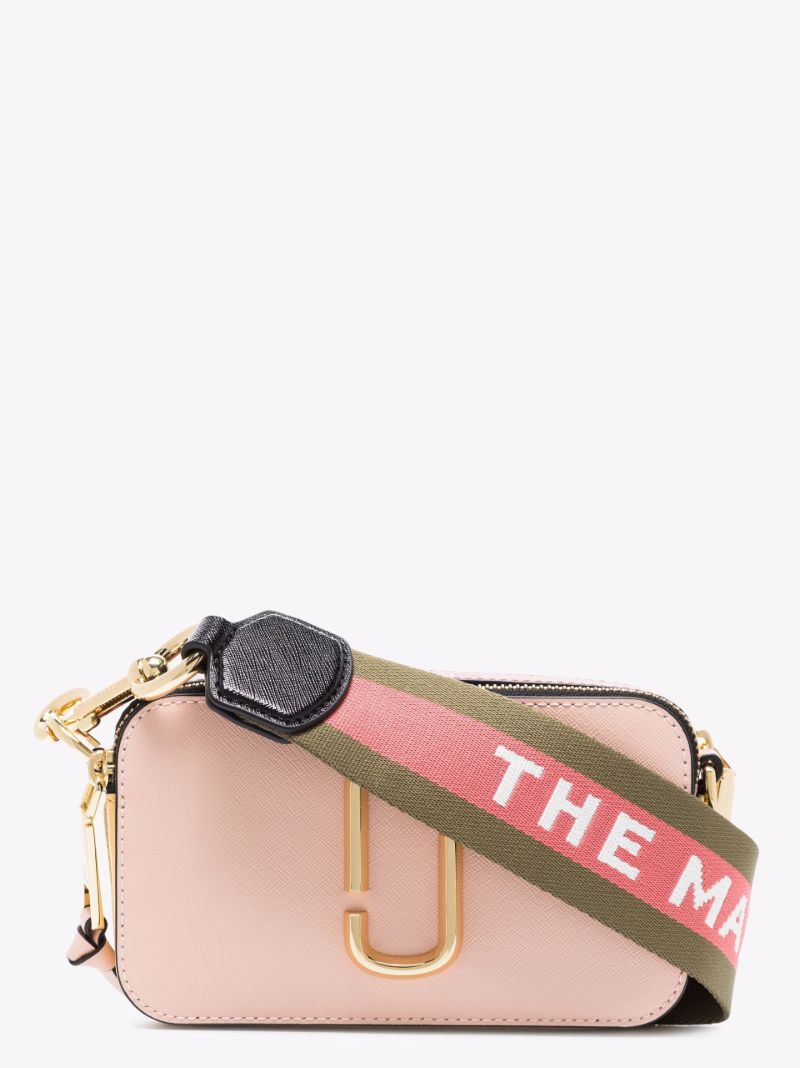 Pink Snapshot Leather Cross Body Bag