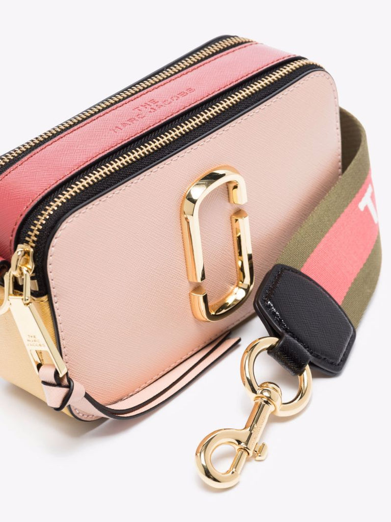 Pink Snapshot Leather Cross Body Bag