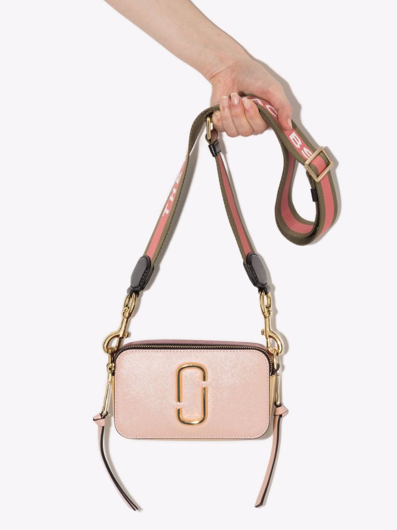 Pink Snapshot Leather Cross Body Bag