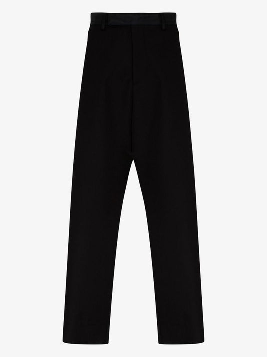 Straight Leg Wool Trousers