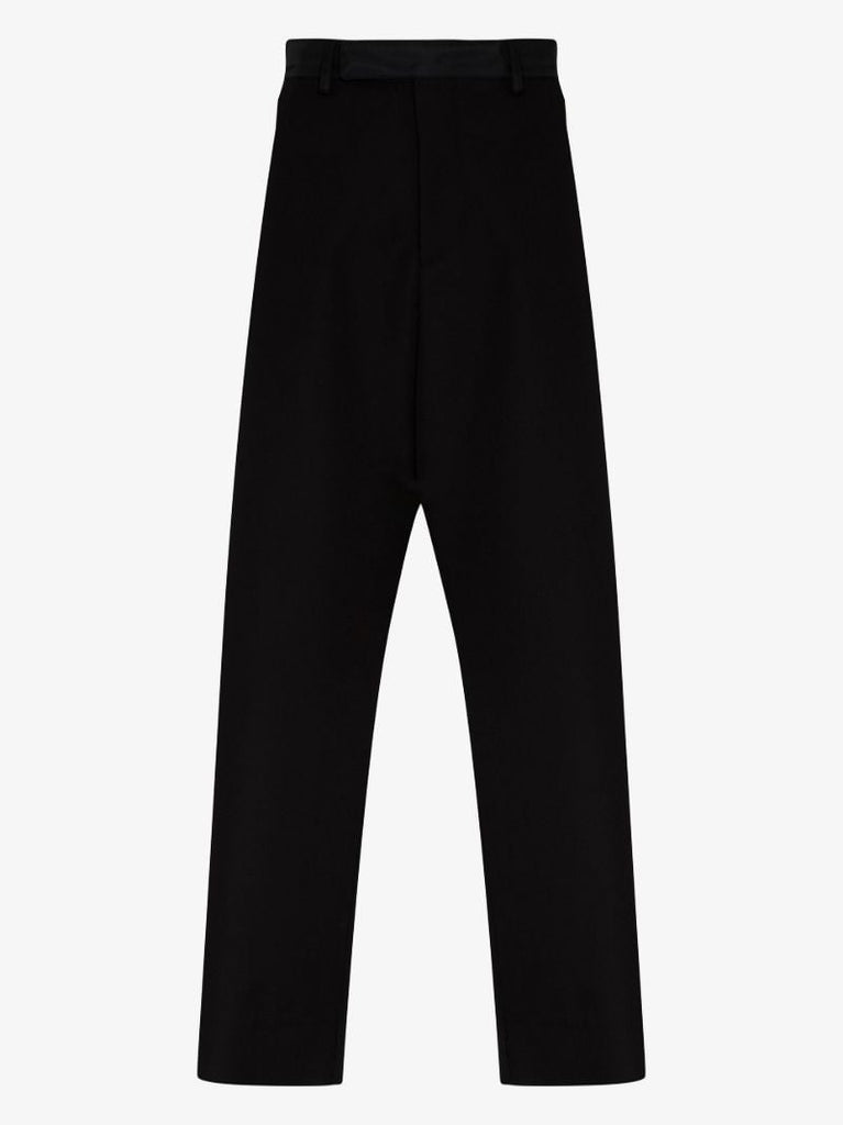 Straight Leg Wool Trousers