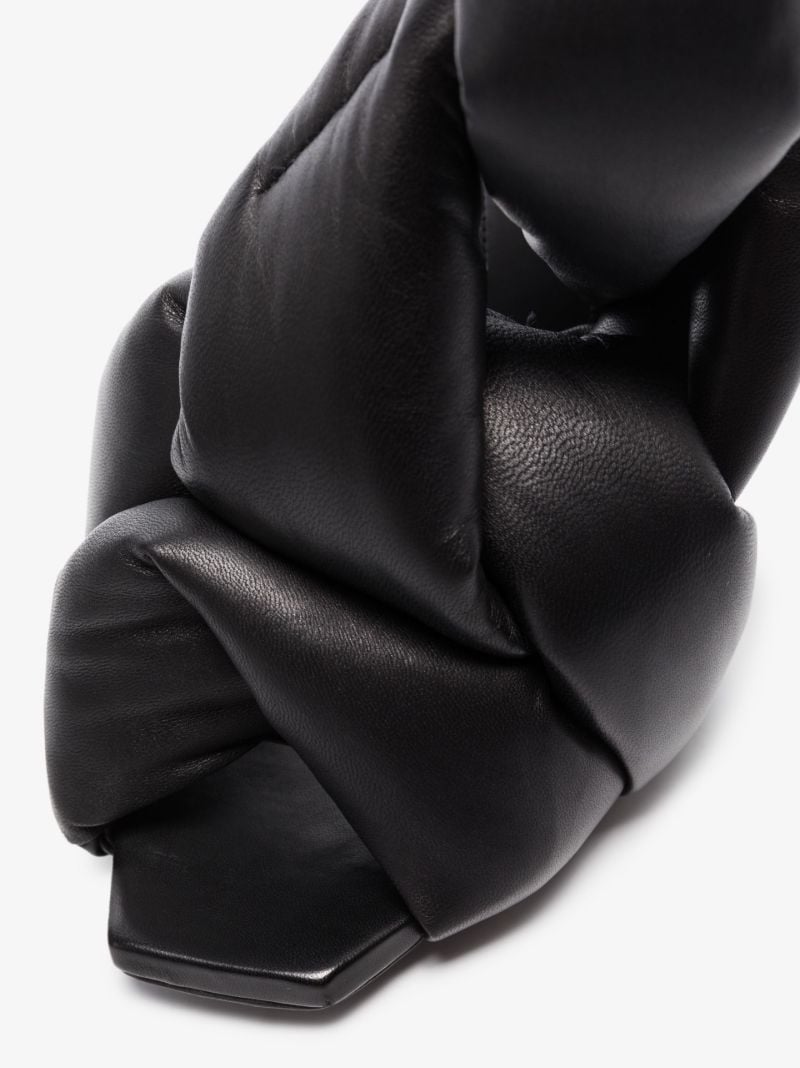 Black Ulla 95 Padded Leather Sandals
