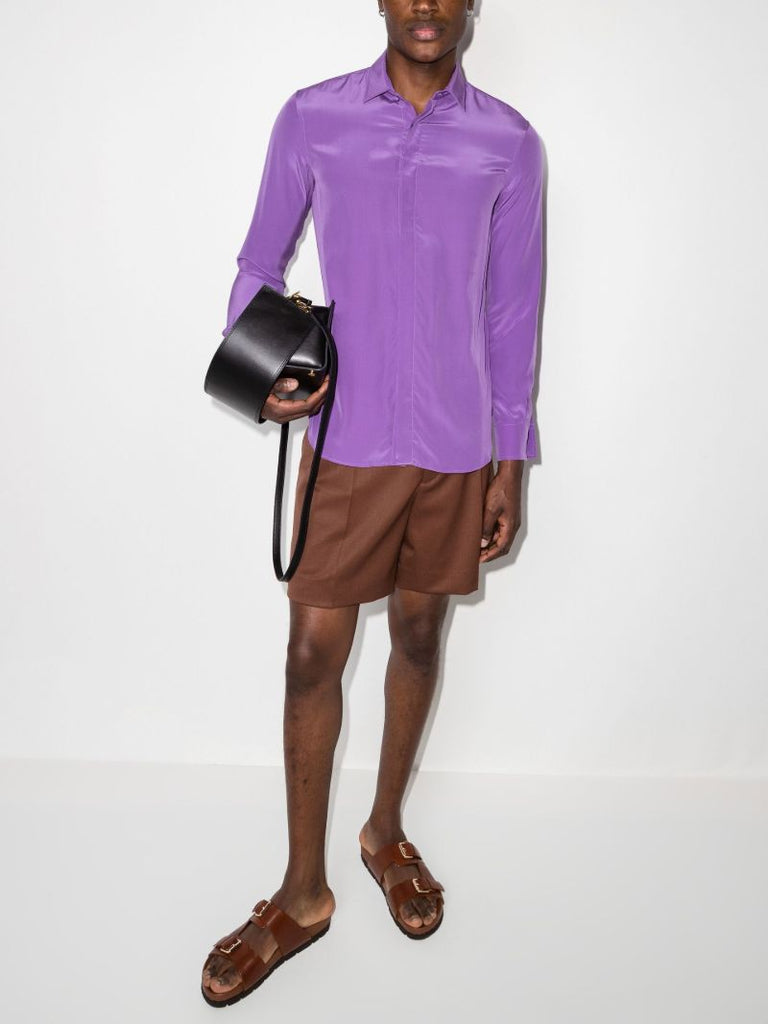 Long Sleeve Silk Shirt