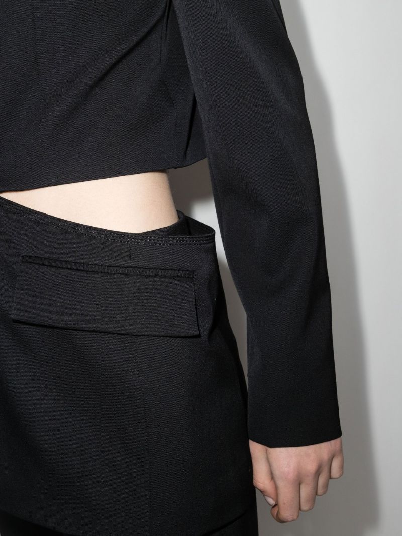 Cutout Single-breasted Blazer