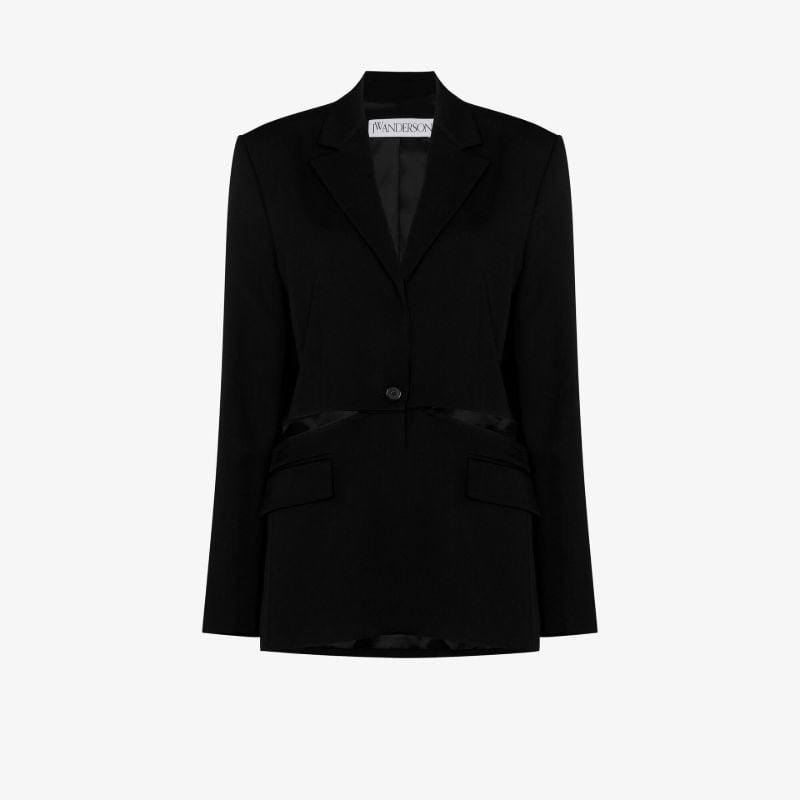 Cutout Single-breasted Blazer