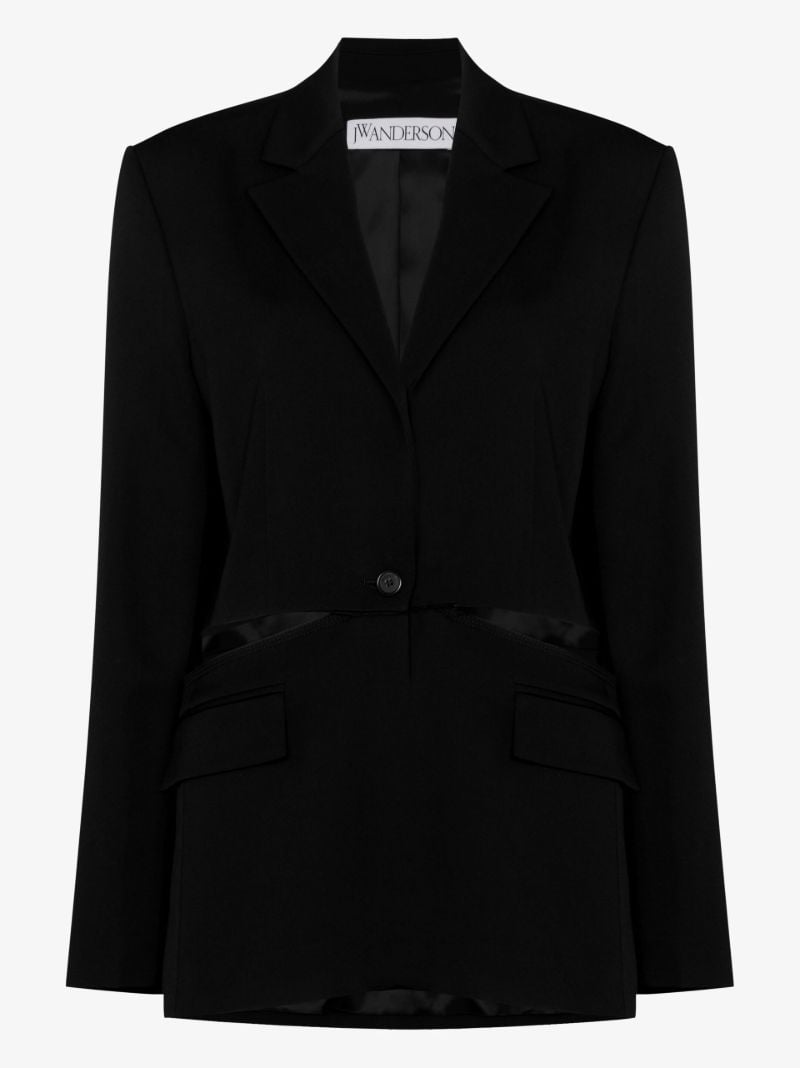 Cutout Single-breasted Blazer
