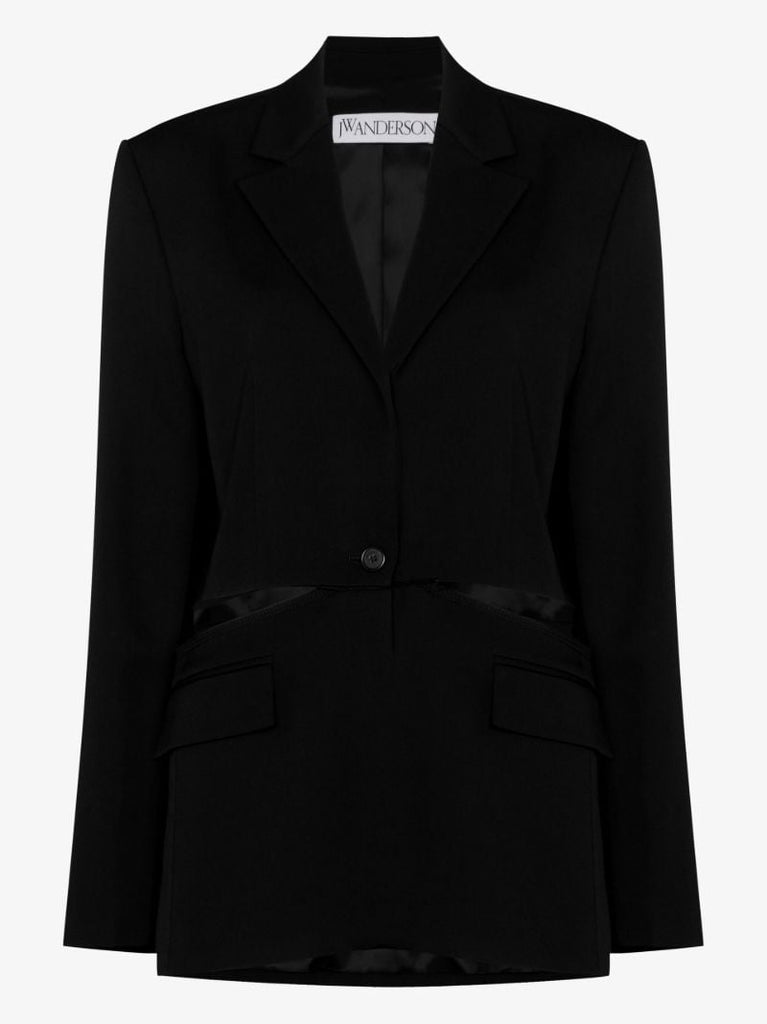 Cutout Single-breasted Blazer