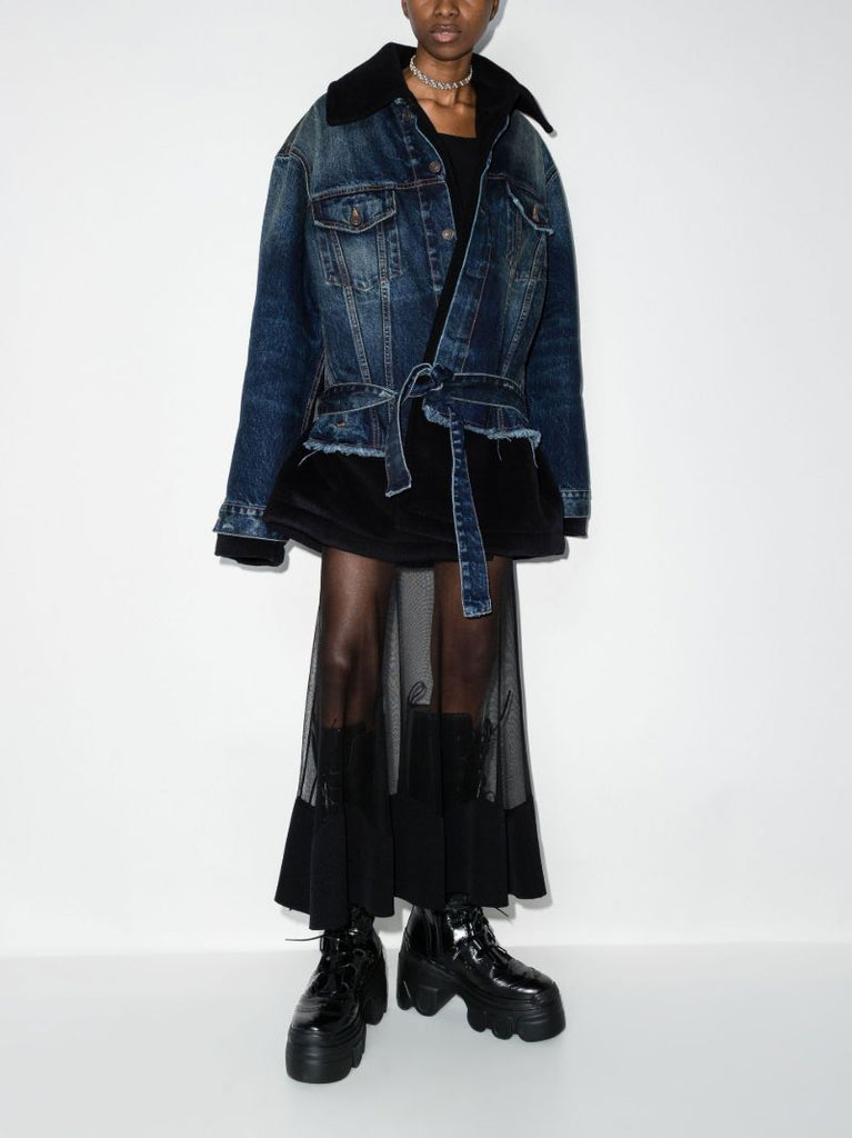 Panelled Silk Maxi Skirt