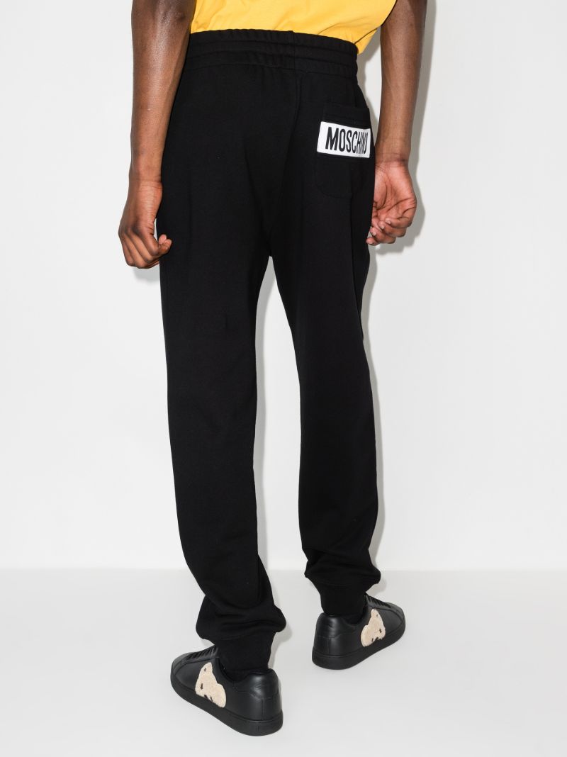 Logo Patch Cotton Track Pants