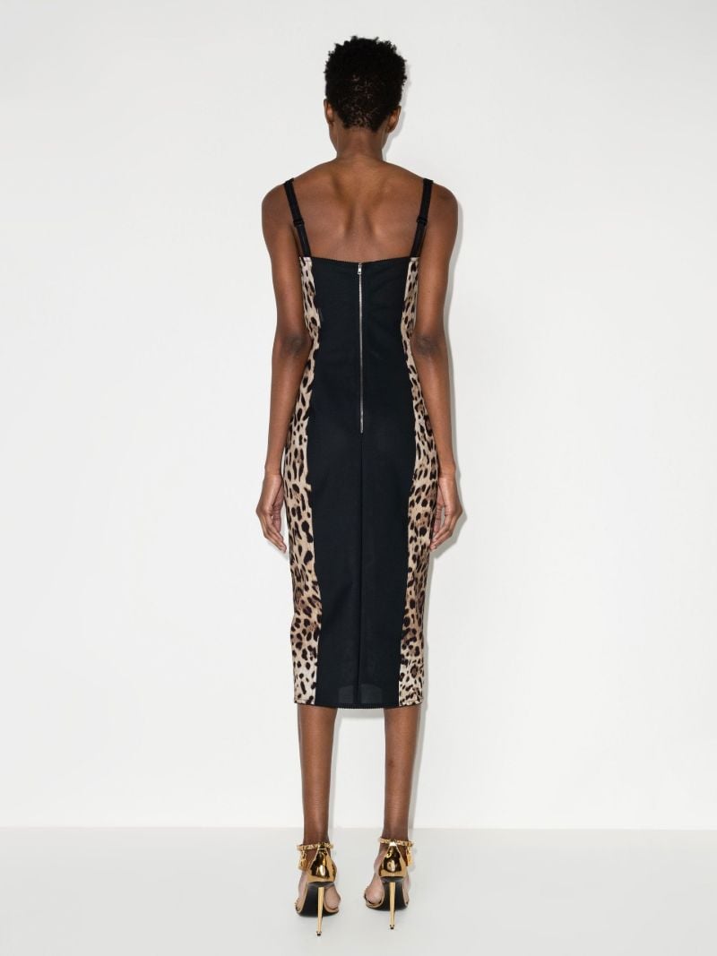 Brown  Leopard Print Dress
