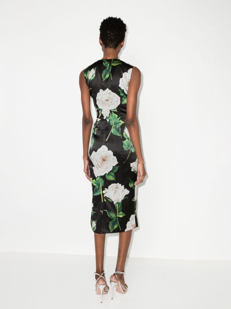 Rose Print Dress