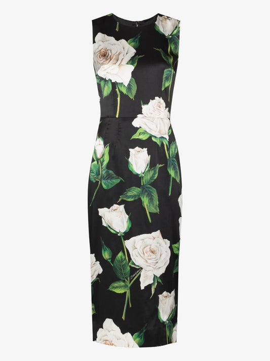 Rose Print Dress
