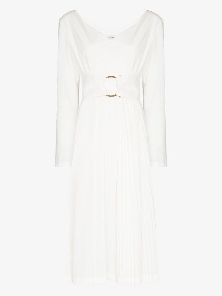 White Crossover Dress