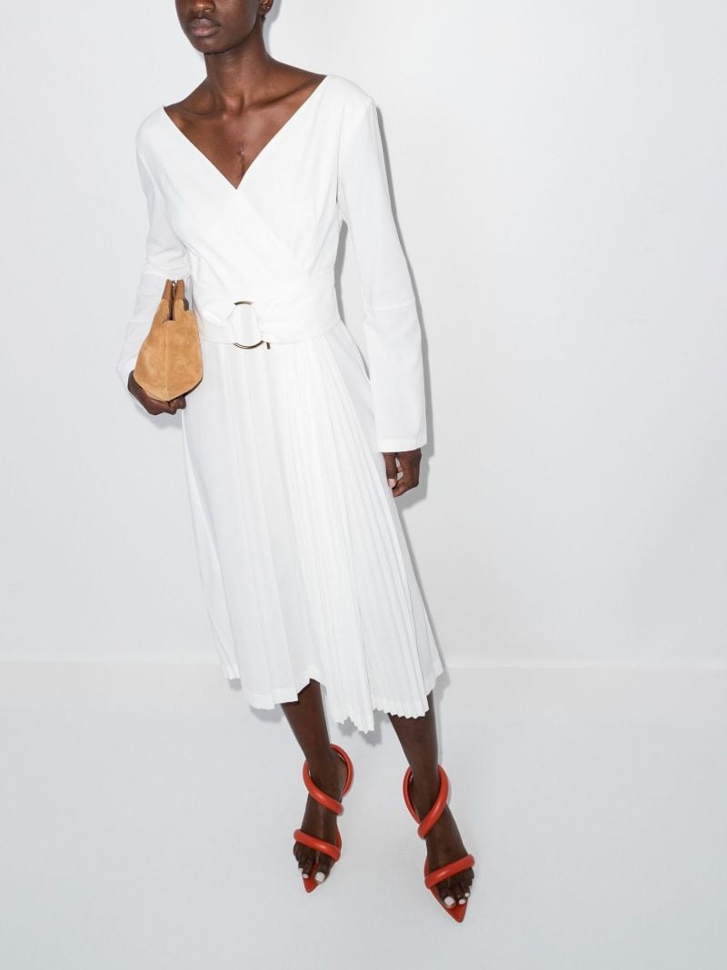 White Crossover Dress