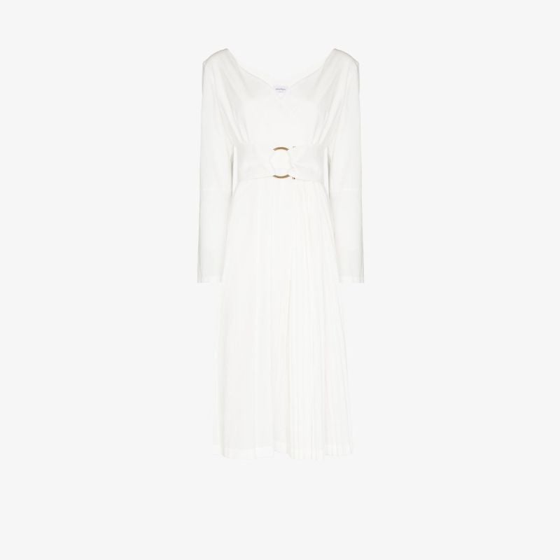 White Crossover Dress