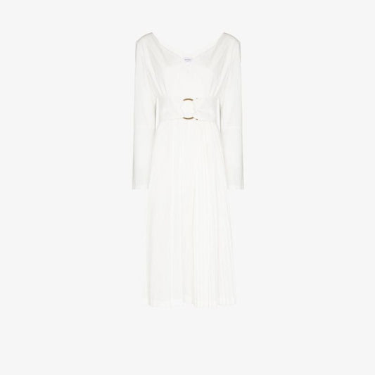 White Crossover Dress