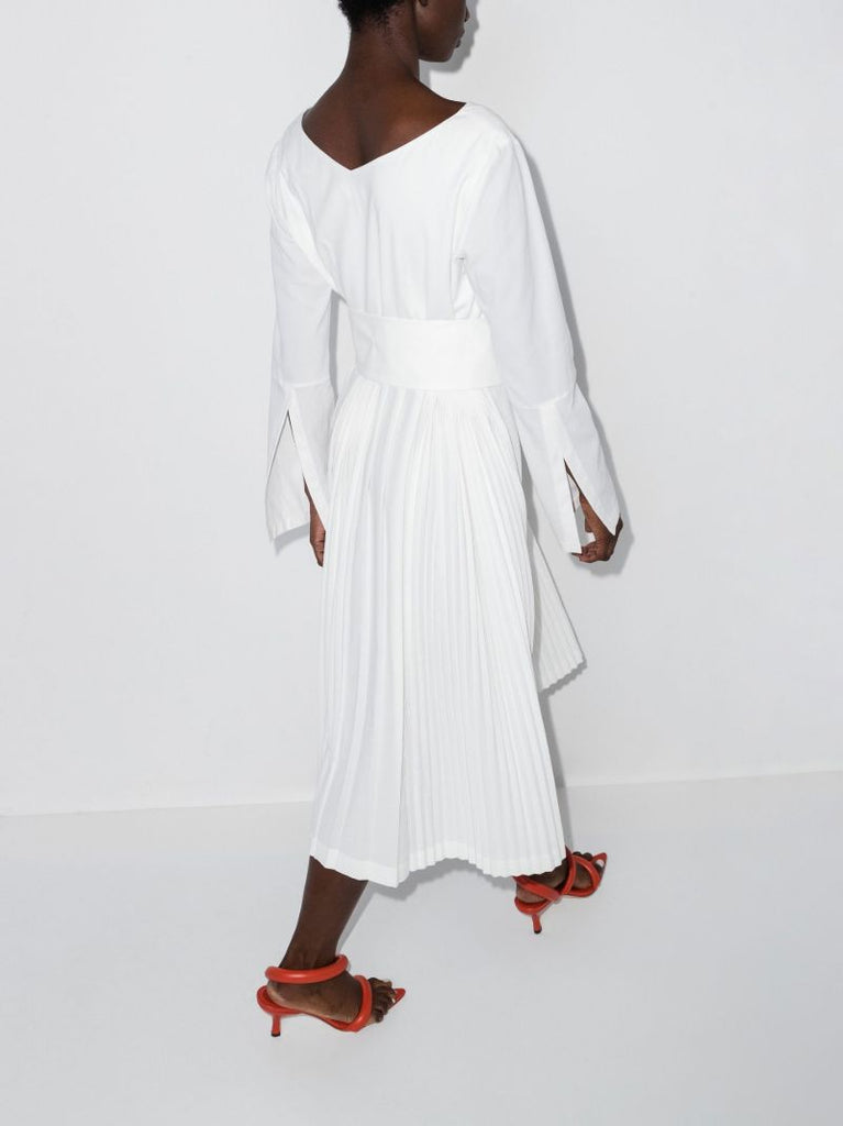 White Crossover Dress