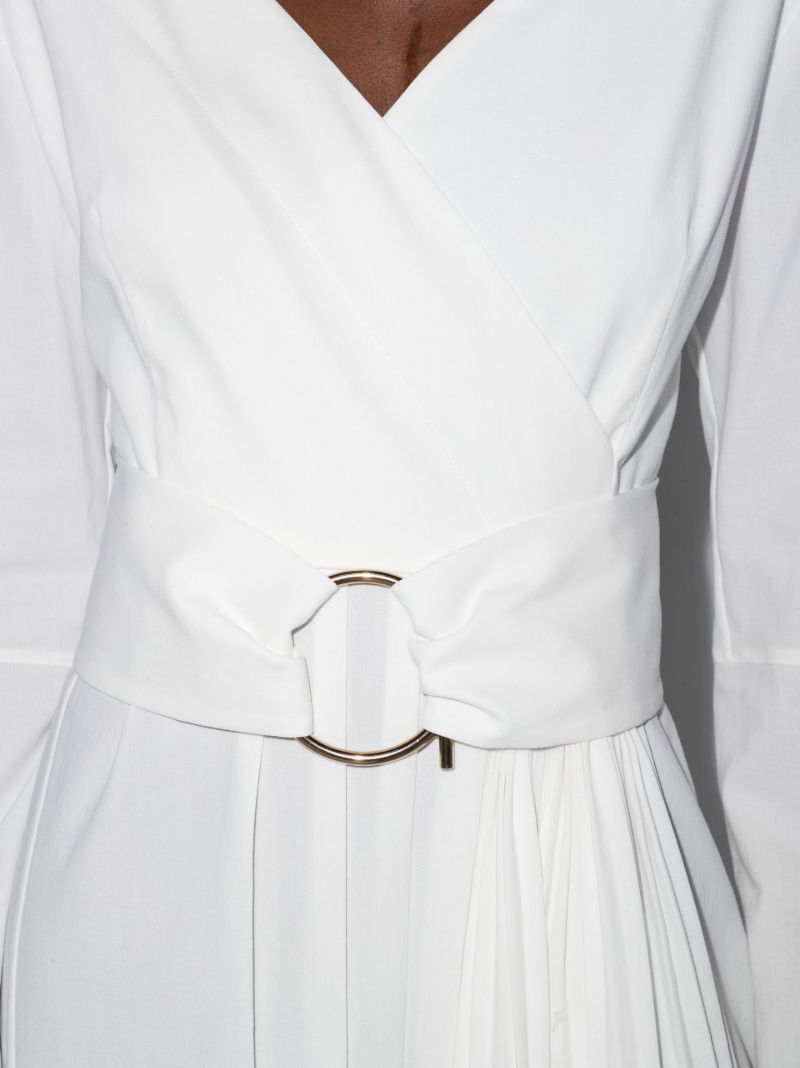 White Crossover Dress