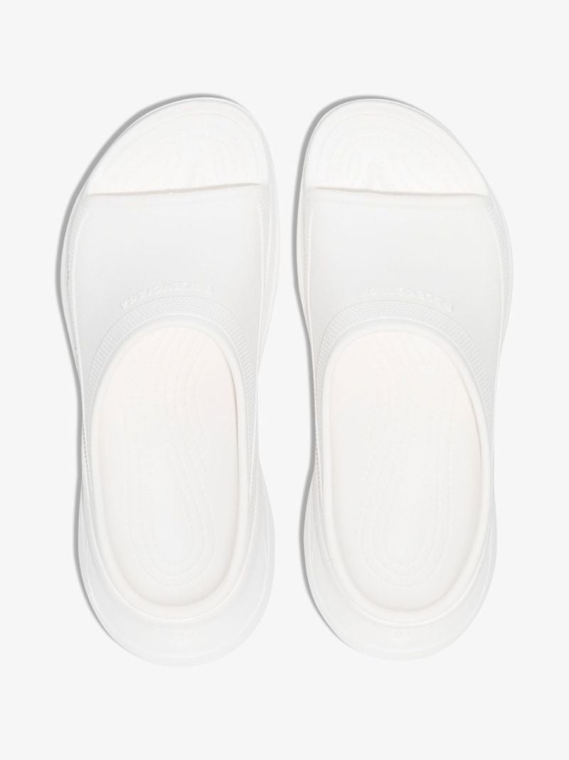 X Crocs White Rubber Sandals
