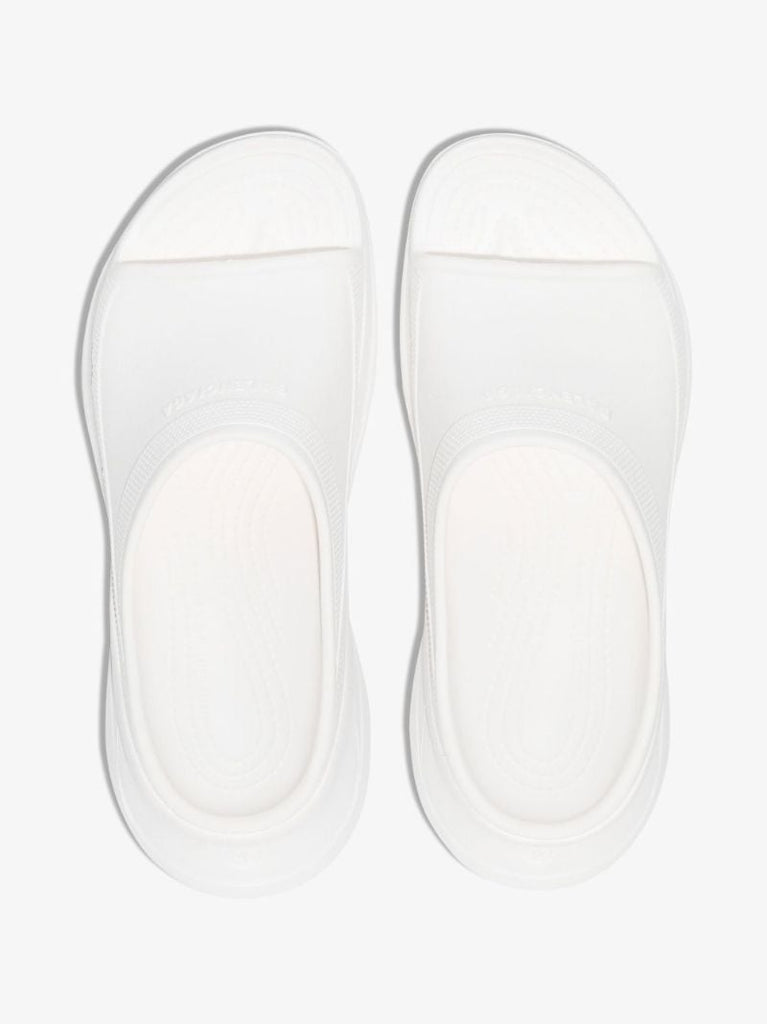 X Crocs White Rubber Sandals