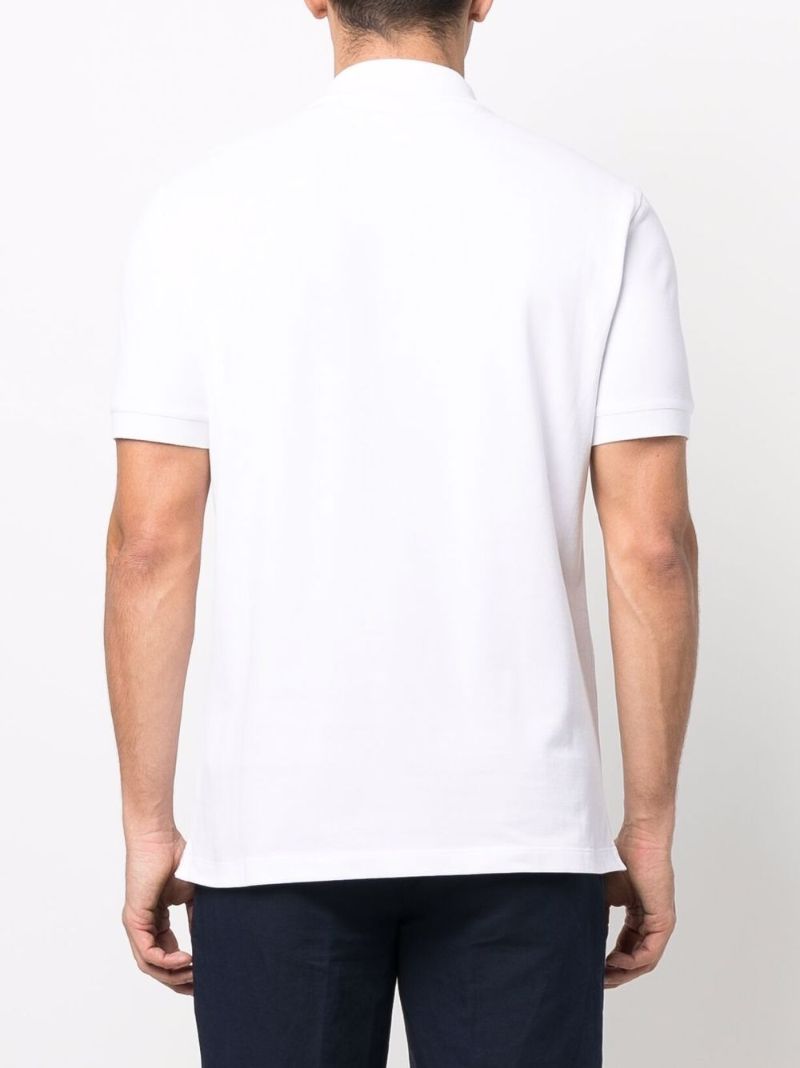 White Cotton Polo Shirt