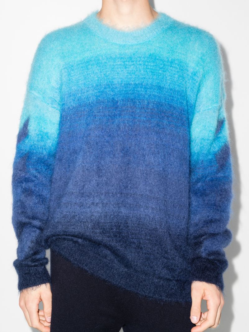 Diag Brushed Gradient Sweater