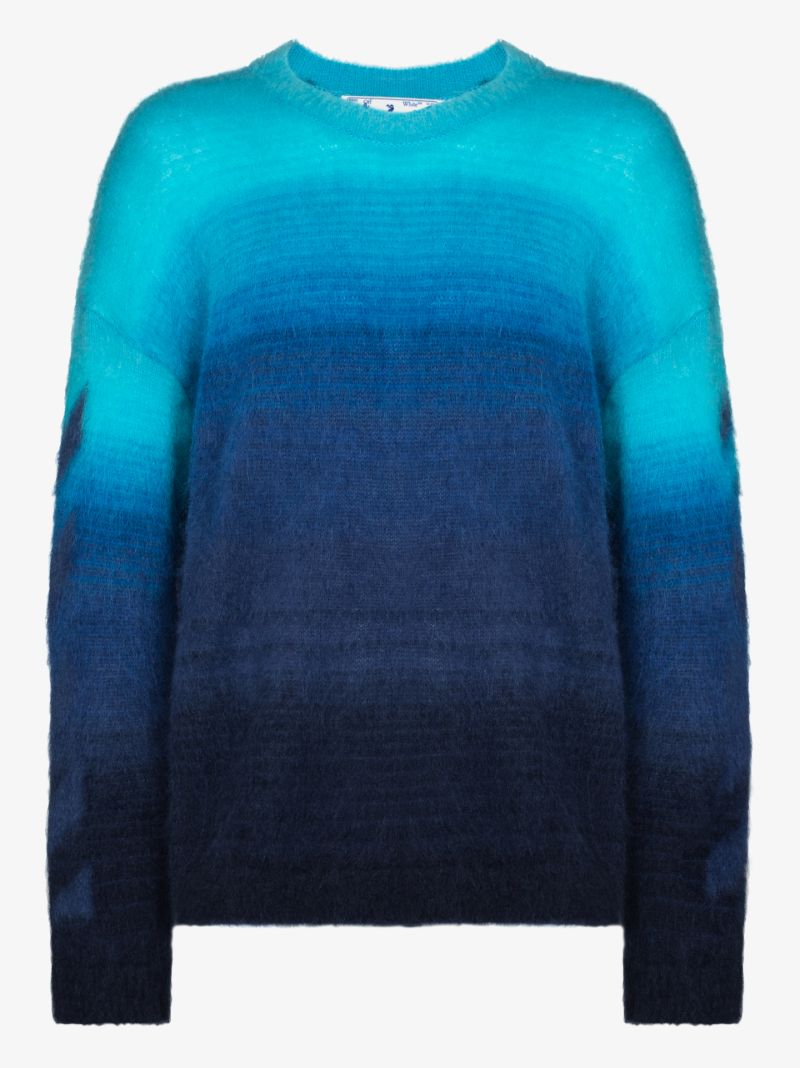 Diag Brushed Gradient Sweater